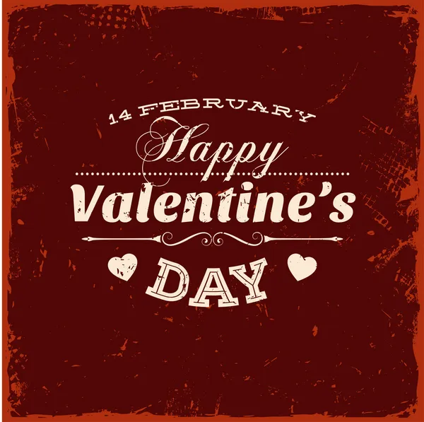 Joyeux Valentines Day Card Design . — Image vectorielle