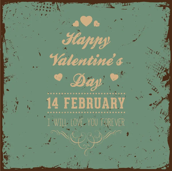 Buon San Valentino Card Design . — Vettoriale Stock