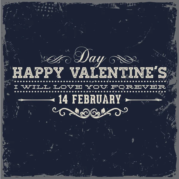 Joyeux Valentines Day Card Design . — Image vectorielle