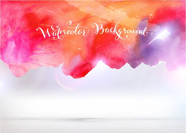 Abstrakter Hintergrund mit Aquarellflecken — Stockvektor