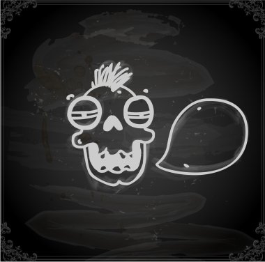 şirin el çizimi vektör illüstrasyonu