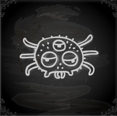 şirin el çizimi vektör illüstrasyonu