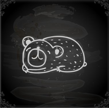 şirin el çizimi vektör illüstrasyonu