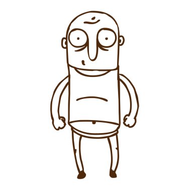 şirin el çizimi vektör illüstrasyonu