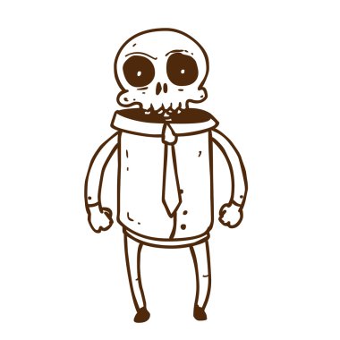 şirin el çizimi vektör illüstrasyonu