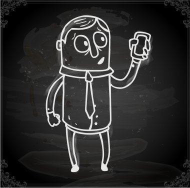 şirin el çizimi vektör illüstrasyonu