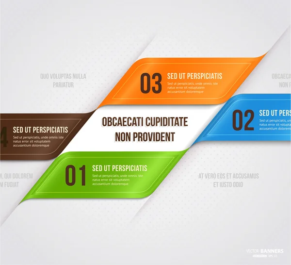 Modelo de infográfico moderno para negócios — Vetor de Stock