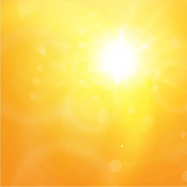 阳光灿烂的橙色夏天背景明亮的设计. — 图库矢量图片