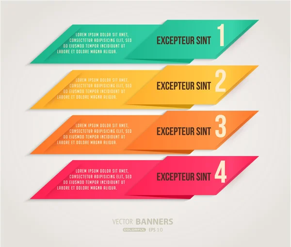 Modern colorful banners for business design — Stock Vector