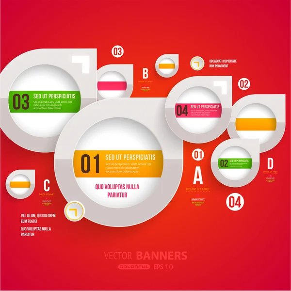 Moderno modello infografico per il business design . — Vettoriale Stock
