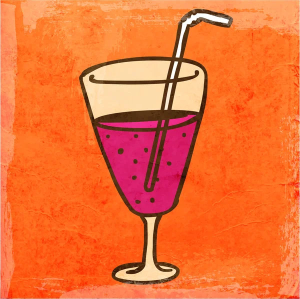 Cocktail. — Stockvector