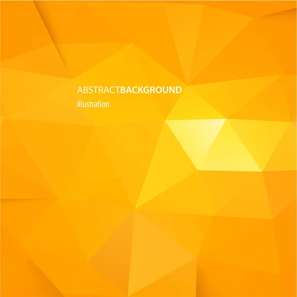 Abstraktní geometrické oranžové pozadí pro design — Stockový vektor