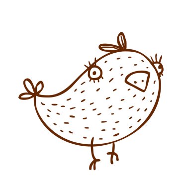 şirin el çizimi vektör illüstrasyonu