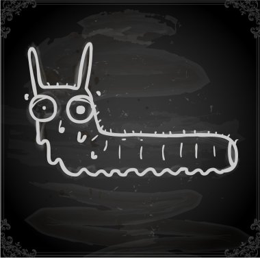 şirin el çizimi vektör illüstrasyonu