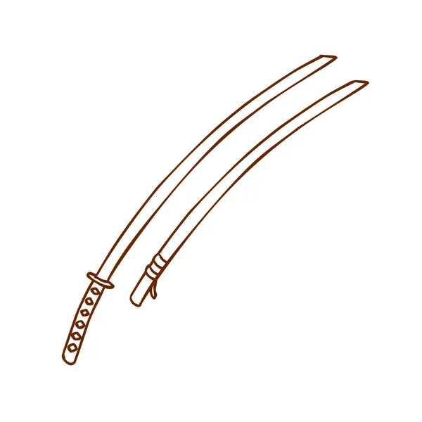 Schattige hand getekend vector illustratie — Stockvector