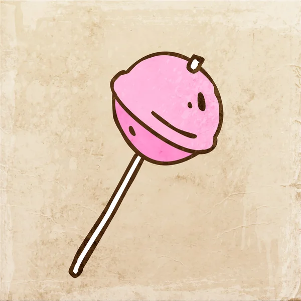 Caramelo dulce lollipop. — Vector de stock