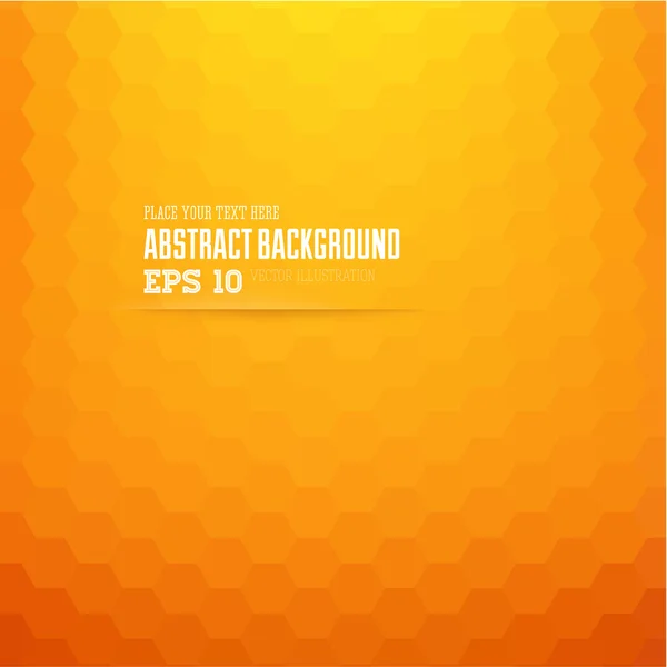 Fondo naranja geométrico abstracto para el diseño — Vector de stock