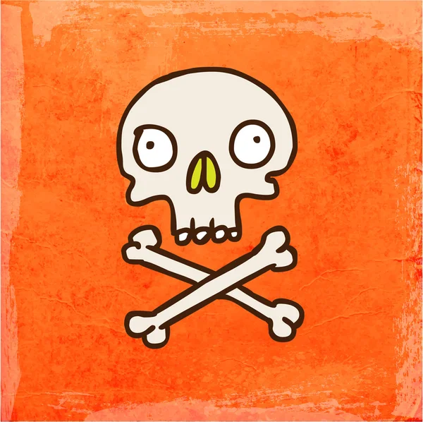 Cartoon Skeleton. — Stock Vector