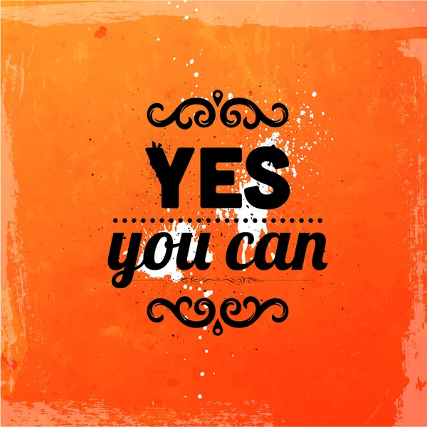 "Evet, yapabilirsin" — Stok Vektör