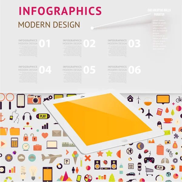 Plantilla de infografía empresarial . — Vector de stock