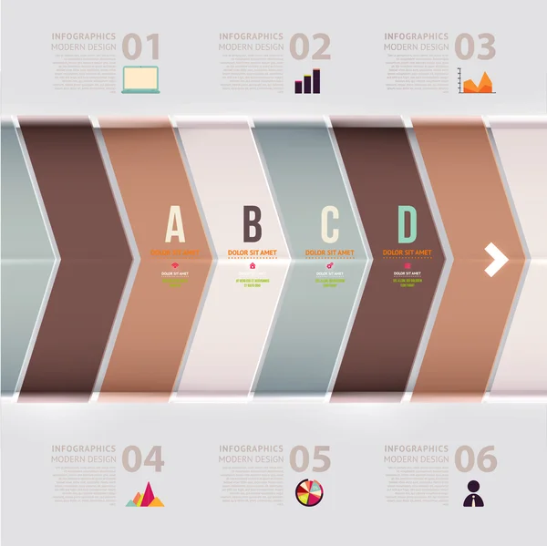 Moderne infographic ontwerpsjabloon. — Stockvector