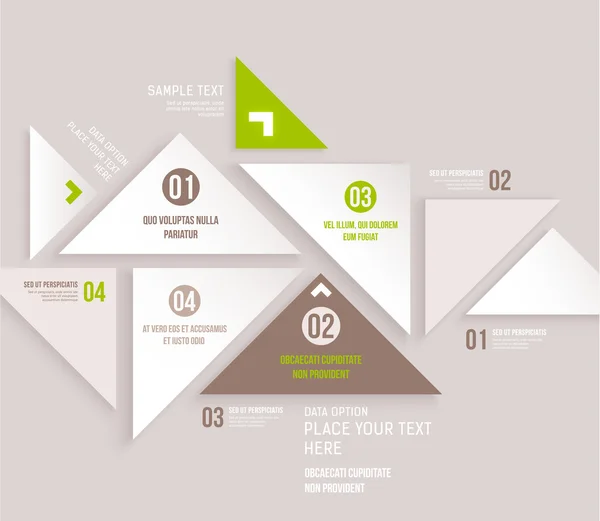 Plantilla infográfica de diseño moderno . — Vector de stock