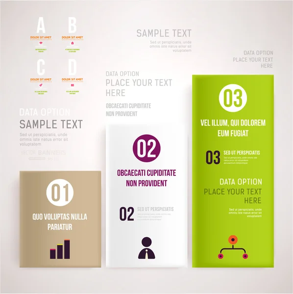 Design moderno modello infografico . — Vettoriale Stock