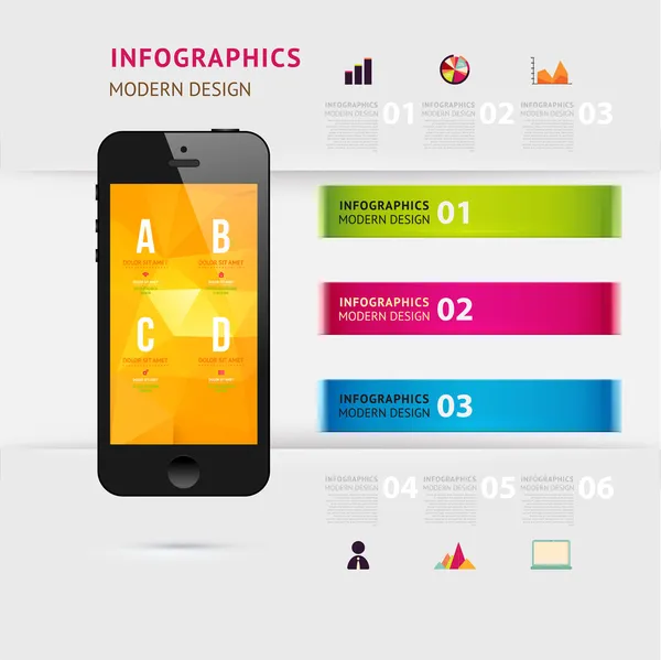 Obchodní infografická šablona. — Stockový vektor