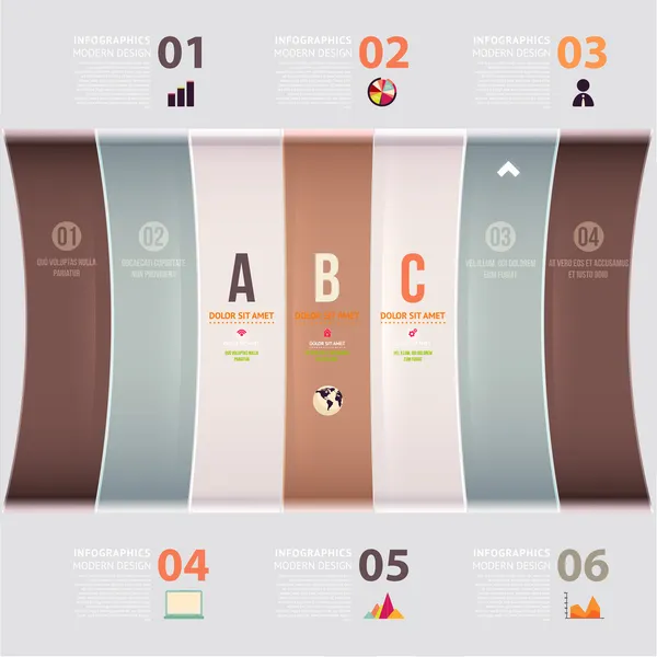Moderne Design-Infografik-Vorlage. — Stockvektor