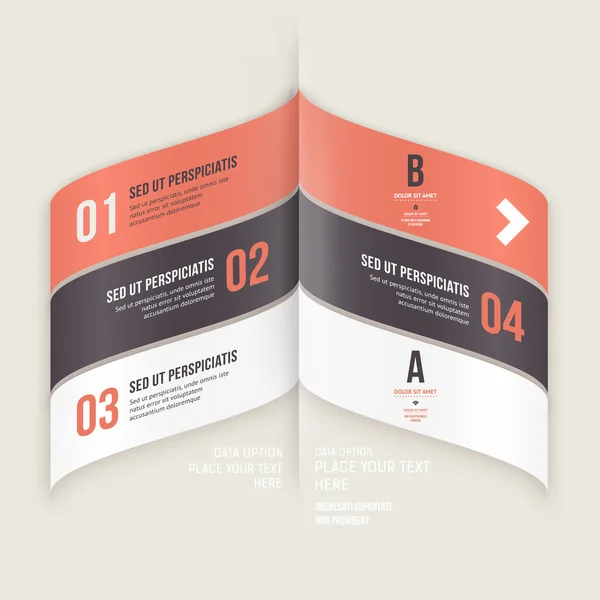 Moderne infographic ontwerpsjabloon. — Stockvector