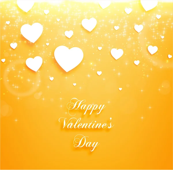 Valentine's Day Background with Hearts. — Stock Vector