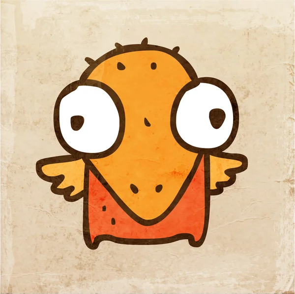 Dibujos animados pollo pájaro . — Vector de stock