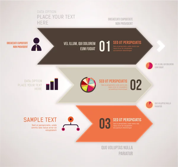 Moderne infographic ontwerpsjabloon. — Stockvector