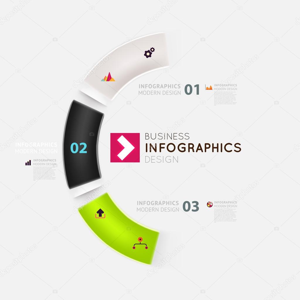 Modern infographic template for business