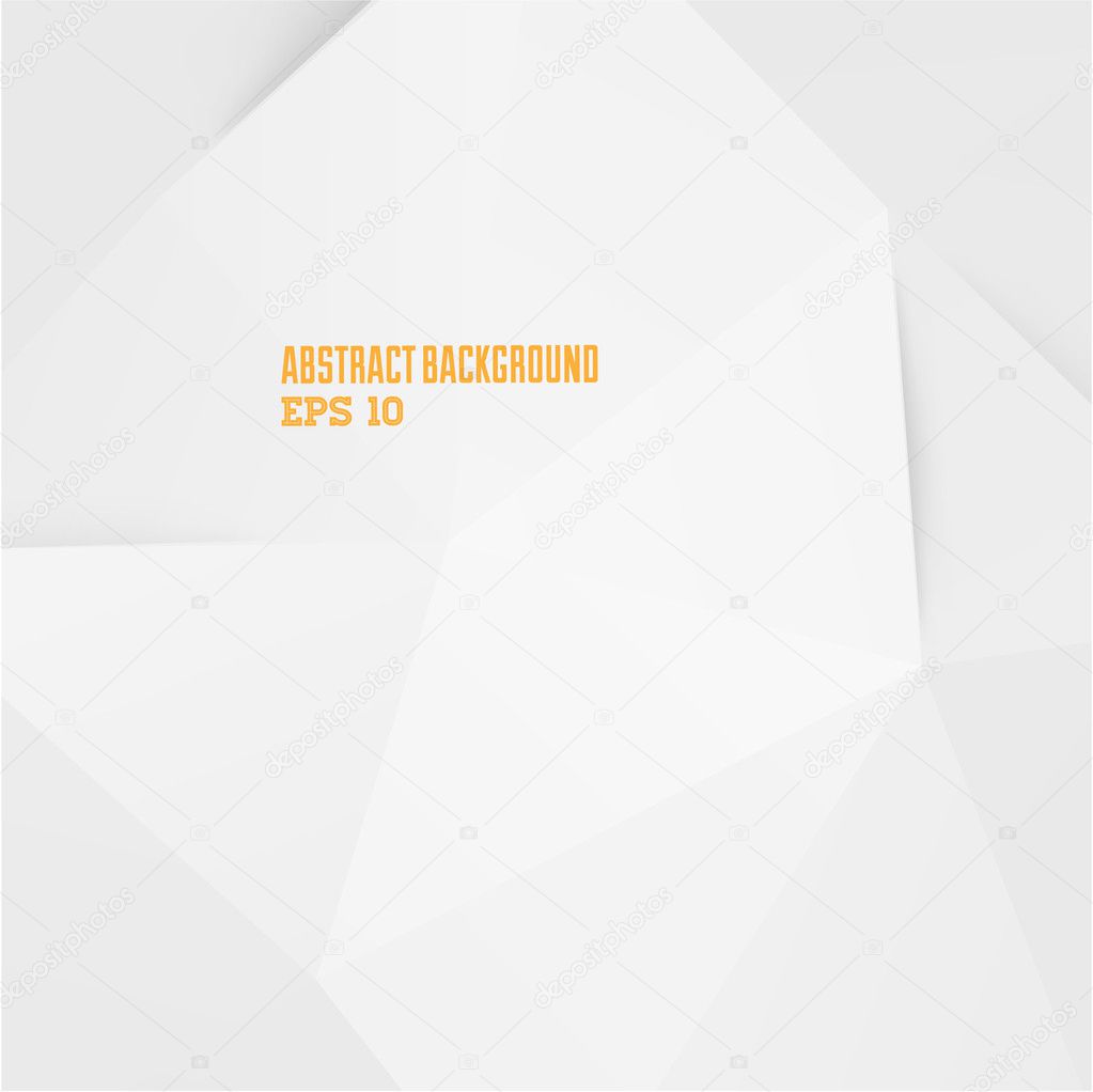 Abstract white geometric background for design