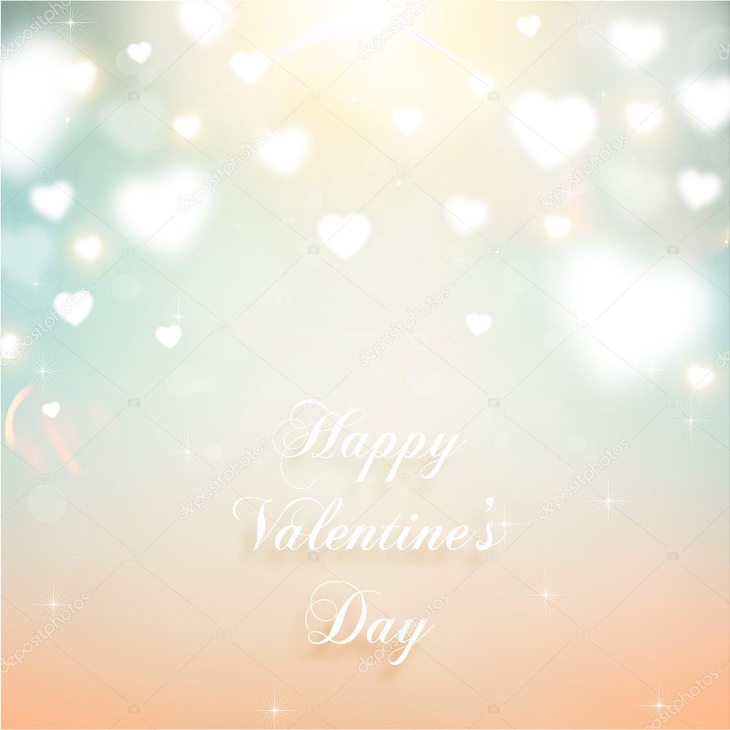 Valentine's Day Background with Hearts.