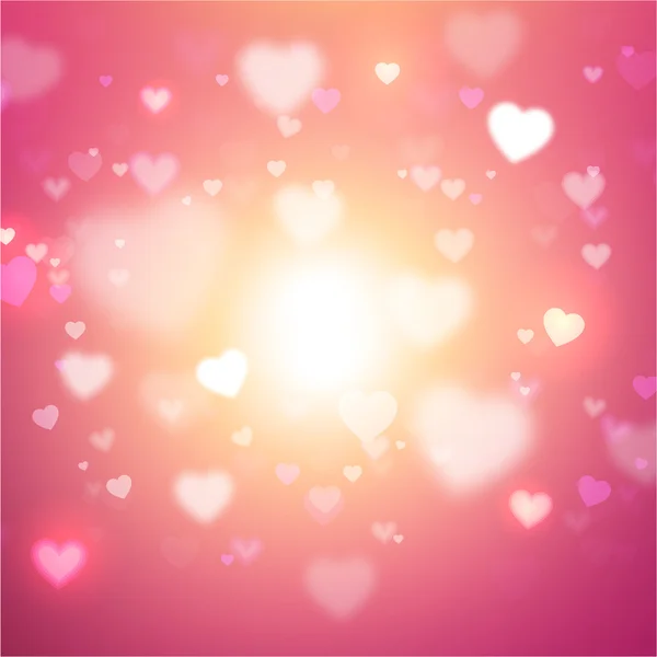Valentinstag-Hintergrund mit Herz. — Stockvektor