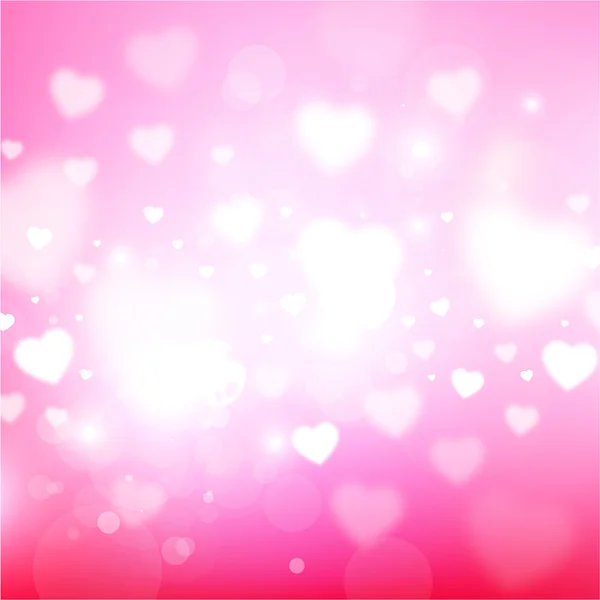 Valentine's Day Background with Hearts. — Stock Vector