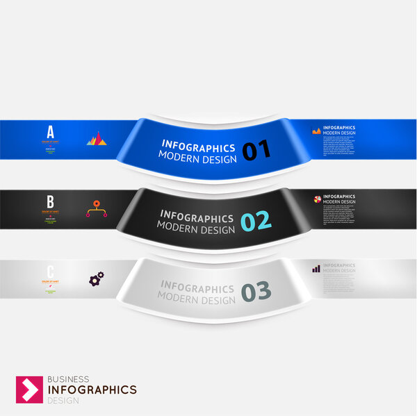 Modern infographic template for business