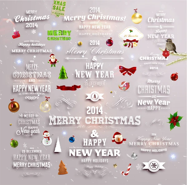 Vánoční dekorace kolekce — Stockový vektor