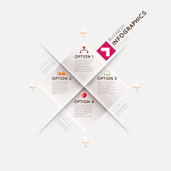 Modern infographic template for business