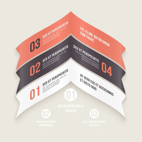 Moderne infographic ontwerpsjabloon. — Stockvector