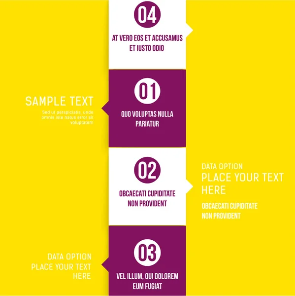 Modelo de infográfico de design moderno . — Vetor de Stock