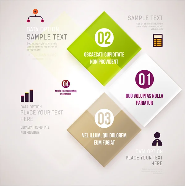 Modelo de infográfico de design moderno . — Vetor de Stock