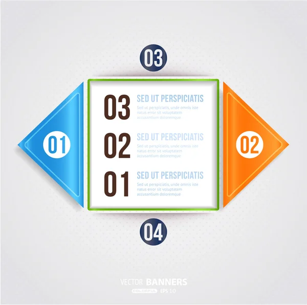 Moderno modello infografico per il business design . — Vettoriale Stock