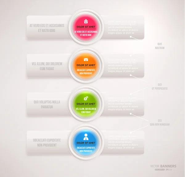 Plantilla de infografía moderna para el diseño empresarial . — Archivo Imágenes Vectoriales