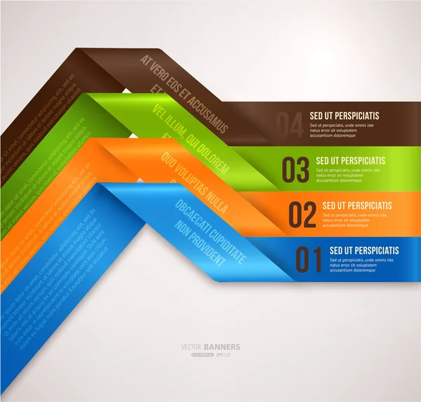 Moderno modello infografico per il business design . — Vettoriale Stock