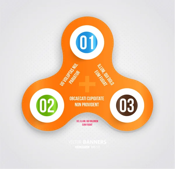 Moderno modello infografico per il business design . — Vettoriale Stock