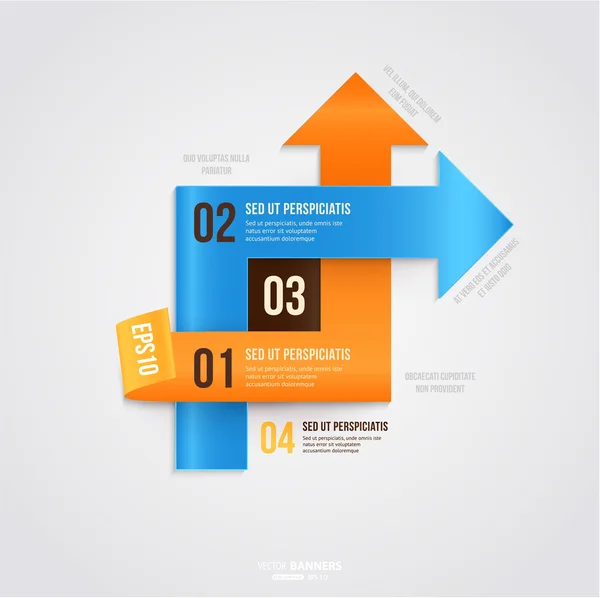 Moderne Infografik-Vorlage für Unternehmen — Stockvektor