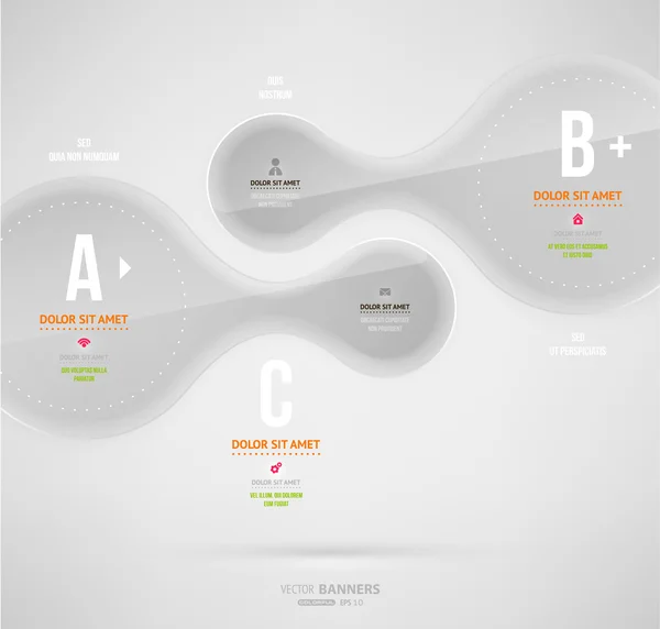 Moderní infographic šablona pro obchodní design. — Stockový vektor